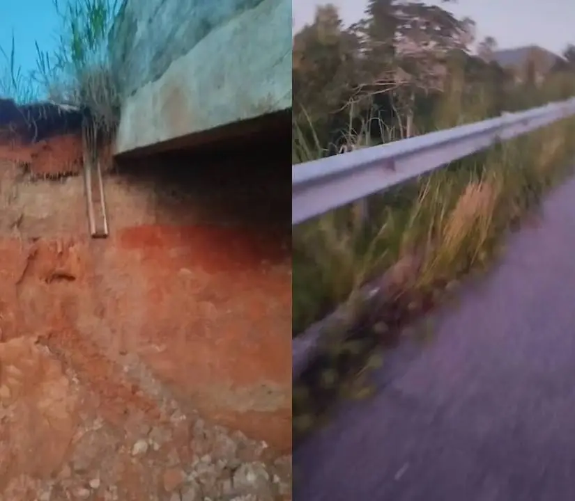 Moradores temem desabamento após identificação de fissuras em ponte sobre o Rio Cauípe