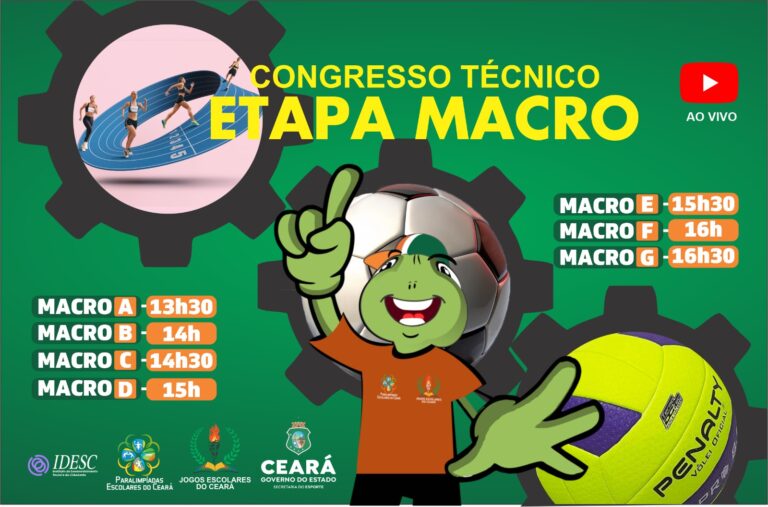 Sesporte realiza Congresso Técnico da etapa MACRO dos Jogos Escolares do Ceará