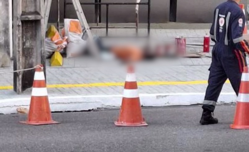 Pintor de fachada morre eletrocutado em Fortaleza após andaime encostar em fiação