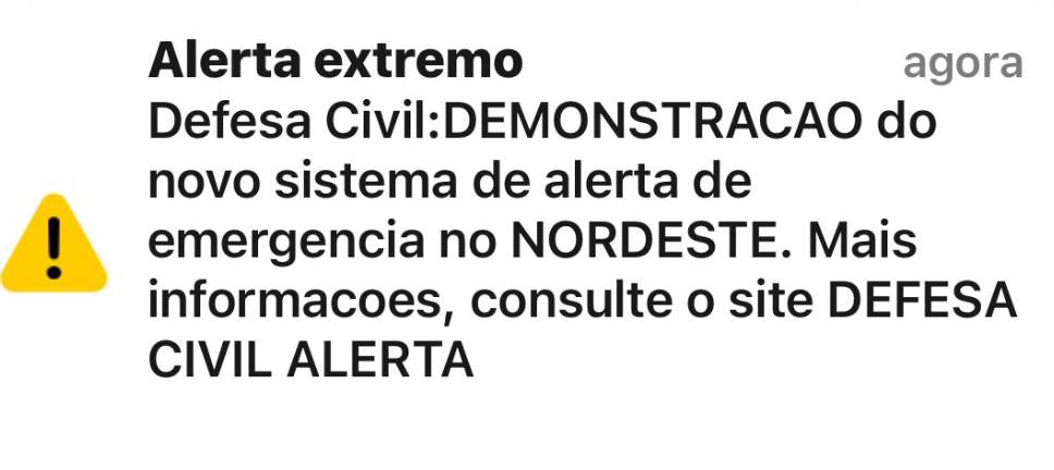 Defesa Civil: governo testa sistema de alerta no Ceará e em outros estados do Nordeste