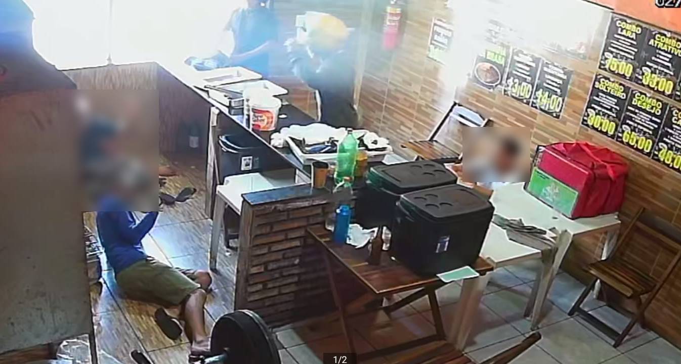 Criminosos invadem galeteria e assaltam clientes e funcionários no Canindezinho
