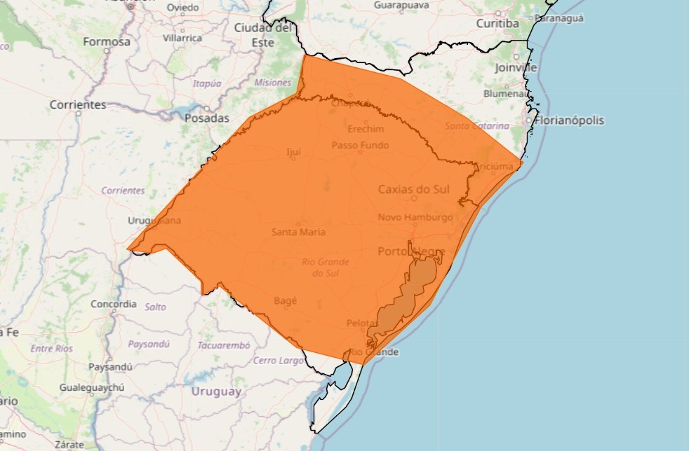 Rio Grande do Sul deve ter mais dias de chuva forte e risco de alagamento