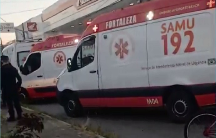 Motociclista cai e é hospitalizado após ser atingido por pipa com linha de cerol em Fortaleza