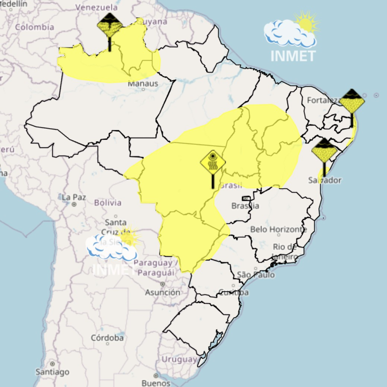 Terça terá ar seco no interior do país e chuva forte no Nordeste; veja a previsão