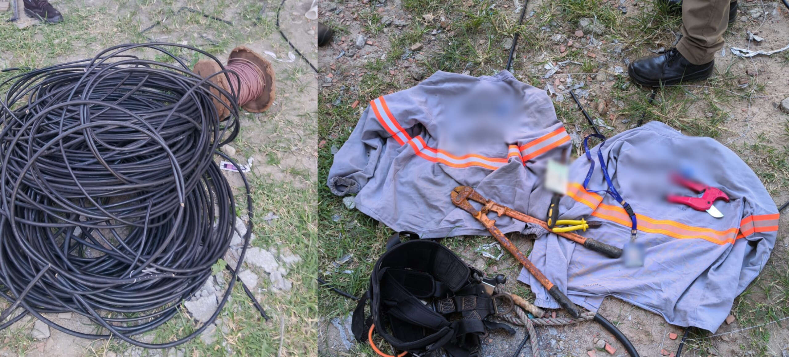 Trio é preso em flagrante por furtar fios e fazer “gato” de energia em Fortaleza
