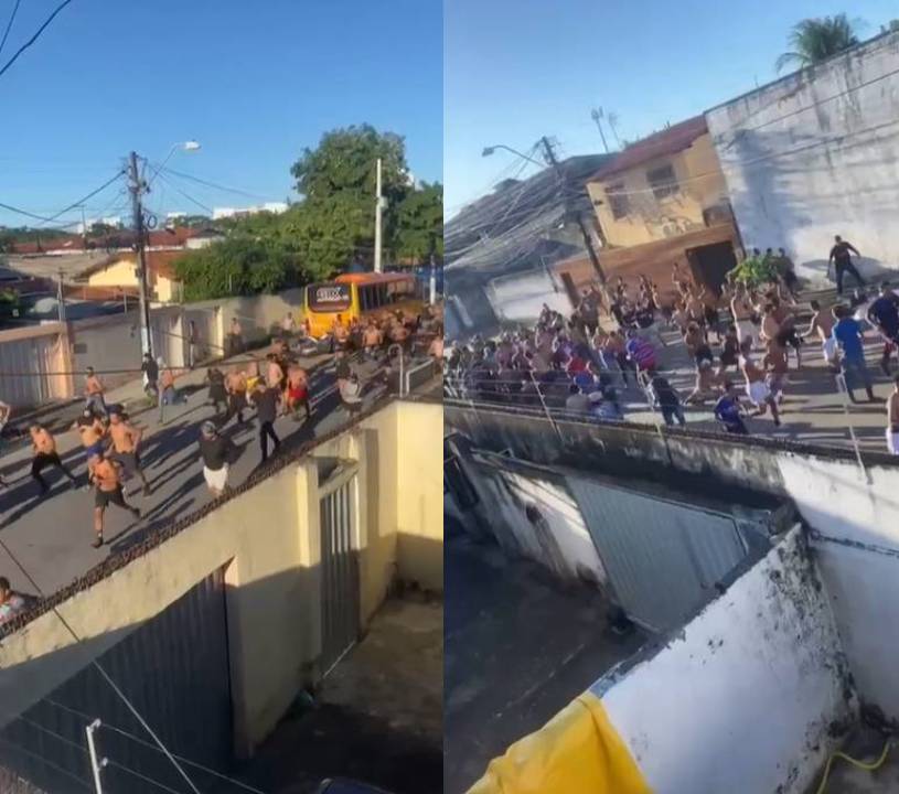 Briga entre torcidas de Fortaleza e Ceará é registrada a 8 km da Arena Castelão