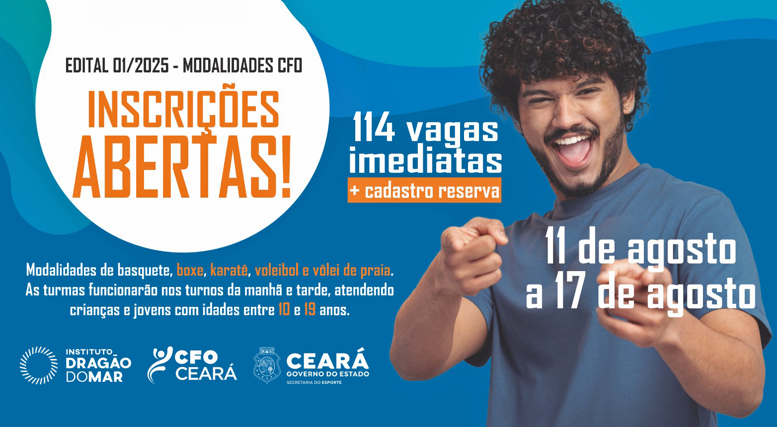 CFO abre 114 vagas para turmas de Formação Esportiva Continuada