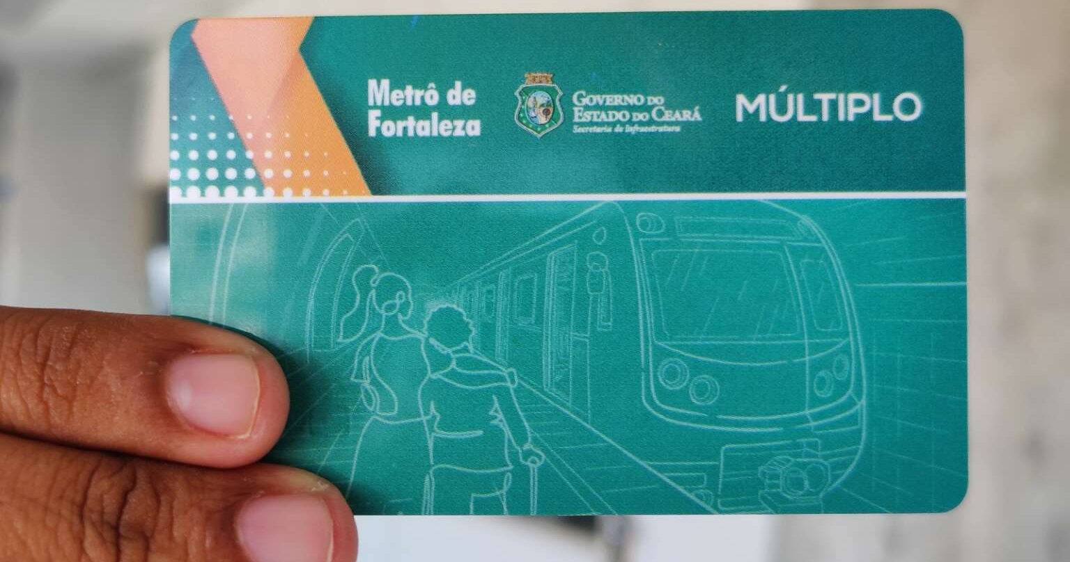 Mais de 1.300 Cartões Múltiplo podem ser retirados por passageiros em estações do Metrofor, em Fortaleza