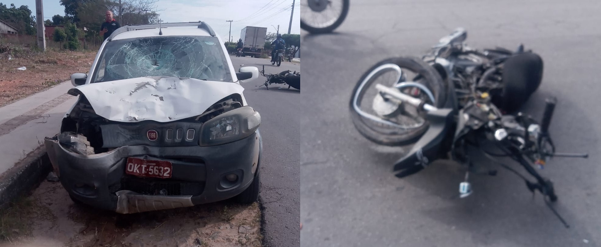 Acidente: motociclista morre ao trafegar na contramão e colidir com carro em Pacajus/CE