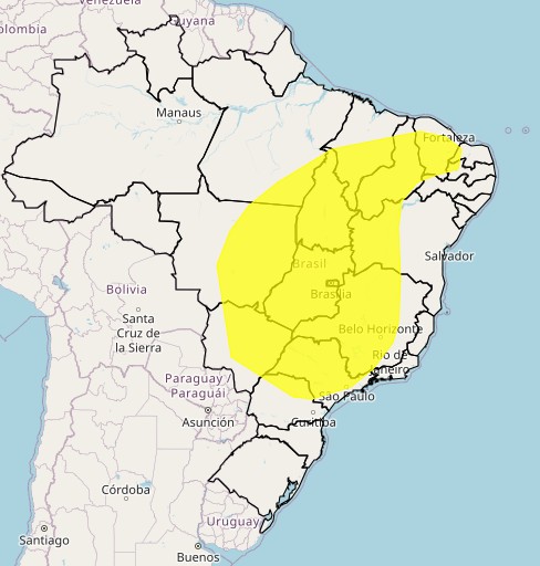 Frio segue no Sul, enquanto Sudeste e Centro-Oeste podem ter máximas de 40°C