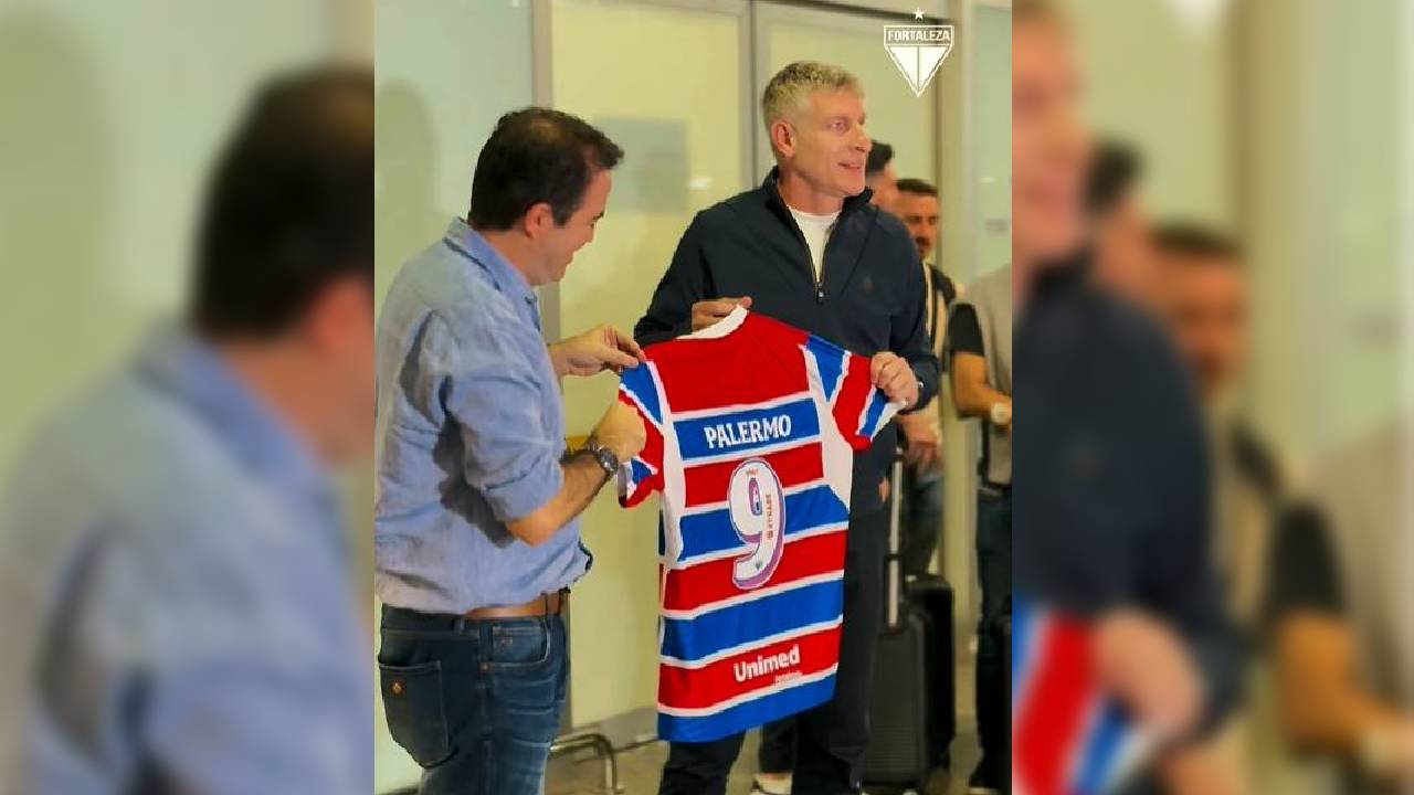 Argentino Martín Palermo chega ao Fortaleza e promete luta contra o rebaixamento