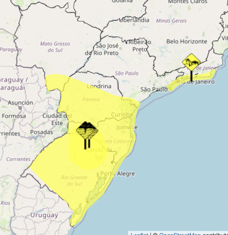 Final de semana terá temporais no Sul e calor forte no Centro-Oeste e Sudeste