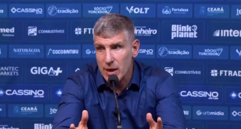 “Não vejo uma equipe pensando que já está na Série B”, diz Palermo após derrota do Fortaleza para o Cruzeiro