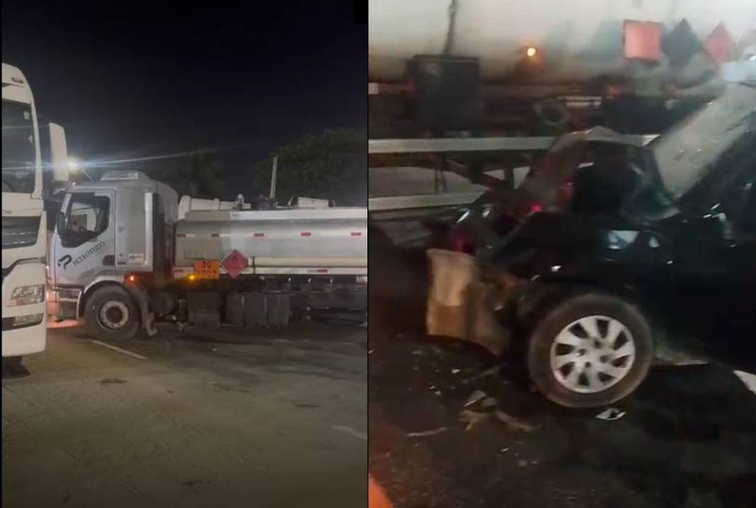 Motorista morre em colisão com caminhão no bairro Cais do Porto, em Fortaleza