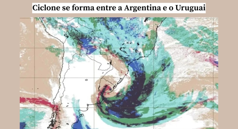 Ciclone extratropical vai causar chuva com granizo no Brasil; veja onde