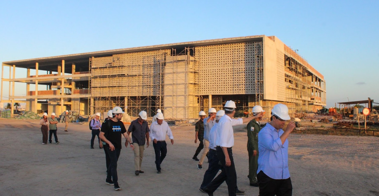 Obras do Campus do ITA, em Fortaleza, estão com cronograma avançado além do previsto, diz Etice