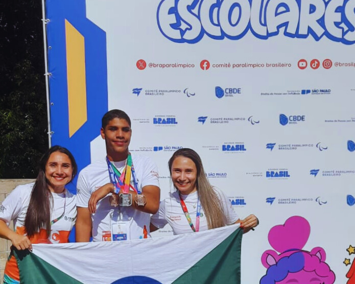Delegação do Ceará finaliza o primeiro bloco com 26 medalhas nas Paralimpíadas Escolares