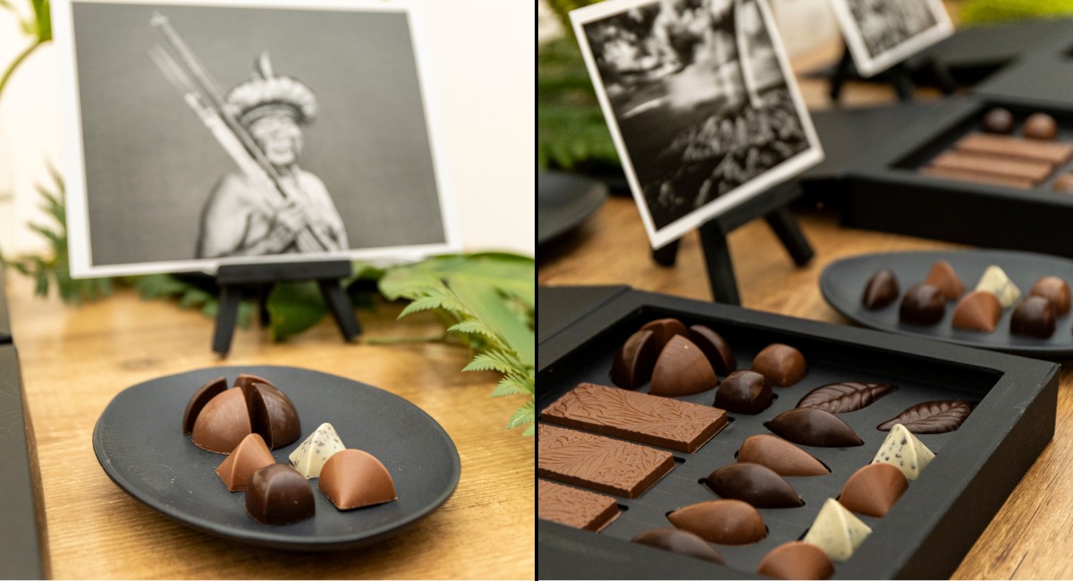 Com obras de Sebastião Salgado, marca de chocolates homenageia povos indígenas