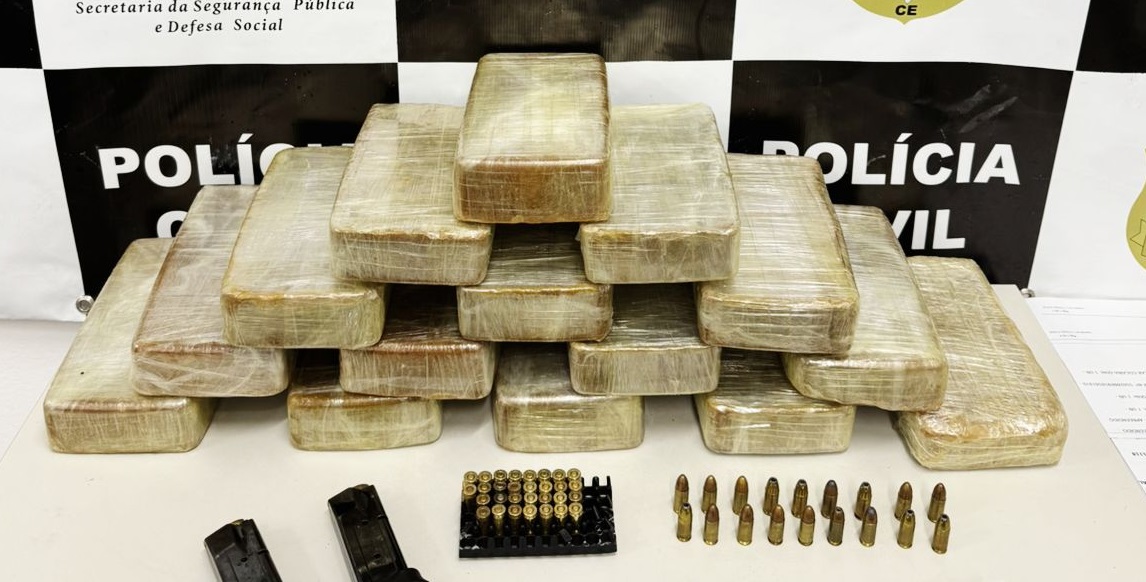 Casal é preso no Ceará por levar 15 kg de crack no carro com filha de 6 anos