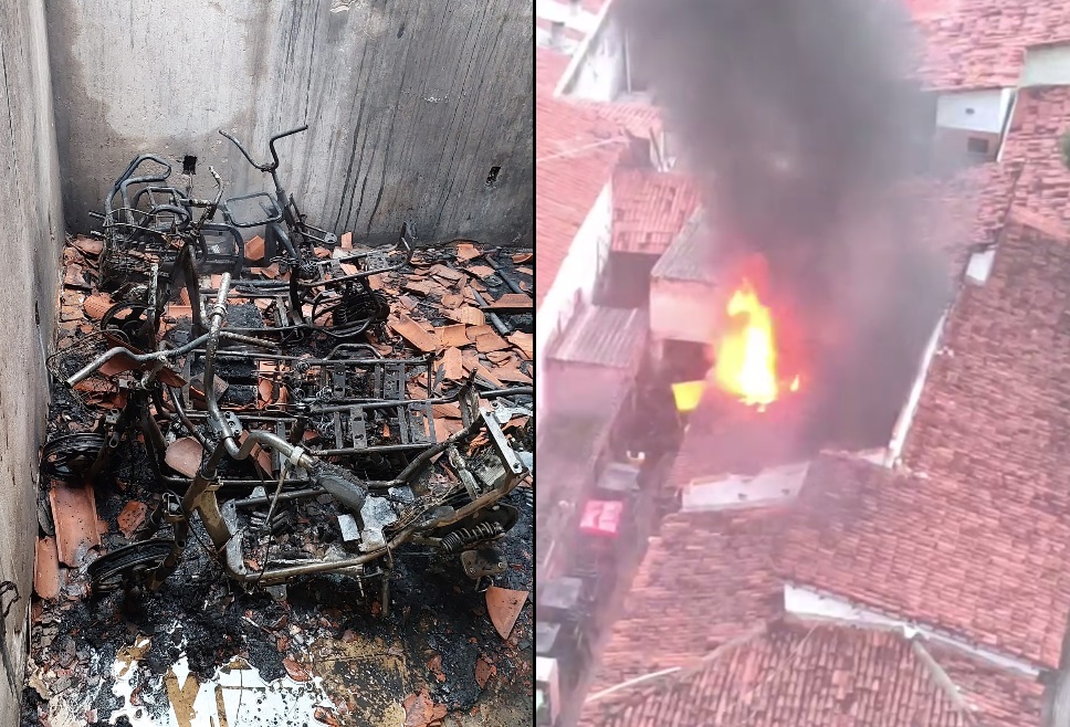 Incêndio é registrado em casa na Praia de Iracema, em Fortaleza