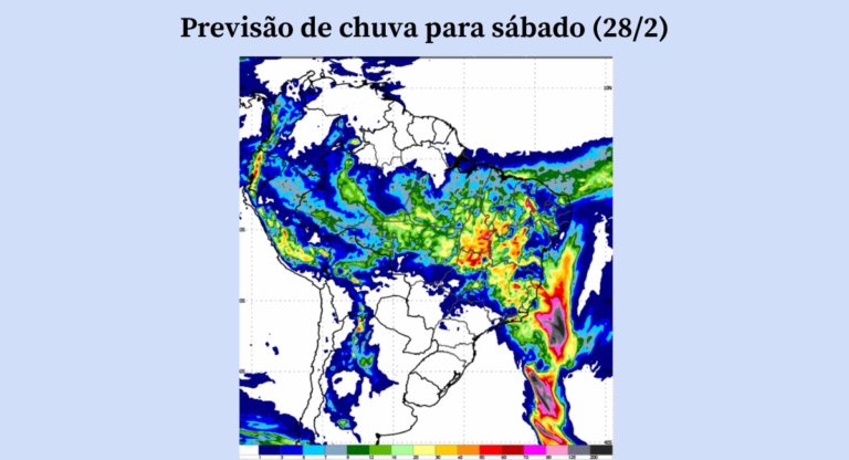 Ciclone subtropical deve intensificar chuvas no Sudeste neste fim de semana