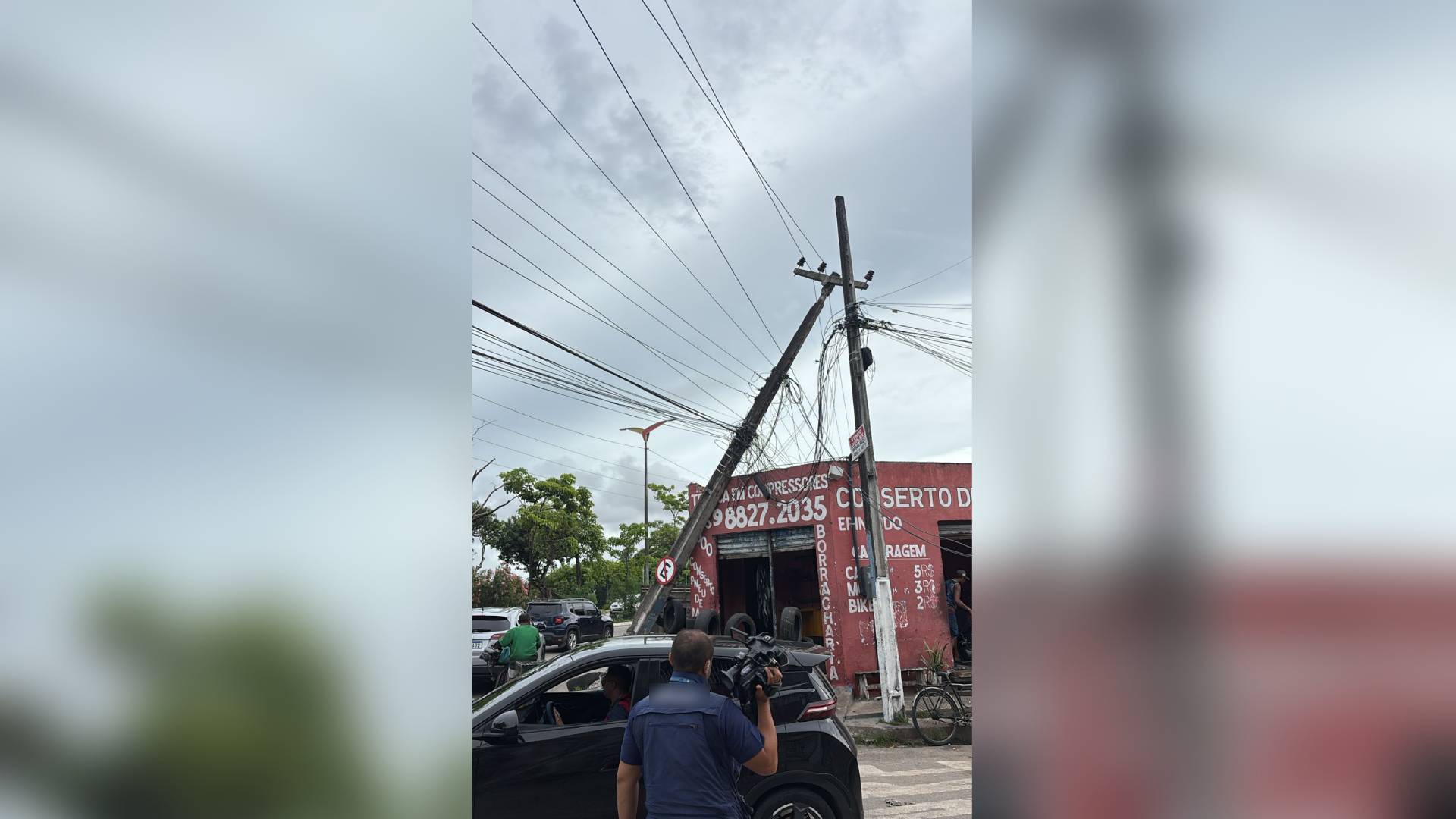 Caminhão derruba poste e deixa trecho da Av. Raul Barbosa sem energia em Fortaleza