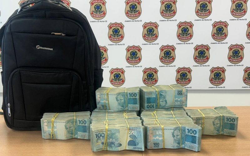 PF apreende R$ 500 mil em espécie no interior do Ceará; agentes investigam desvio de dinheiro público