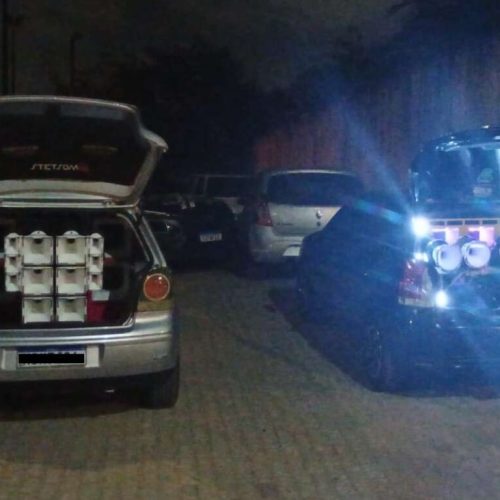 Polícia Militar apreende paredões e autua dois homens por poluição sonora em Fortaleza