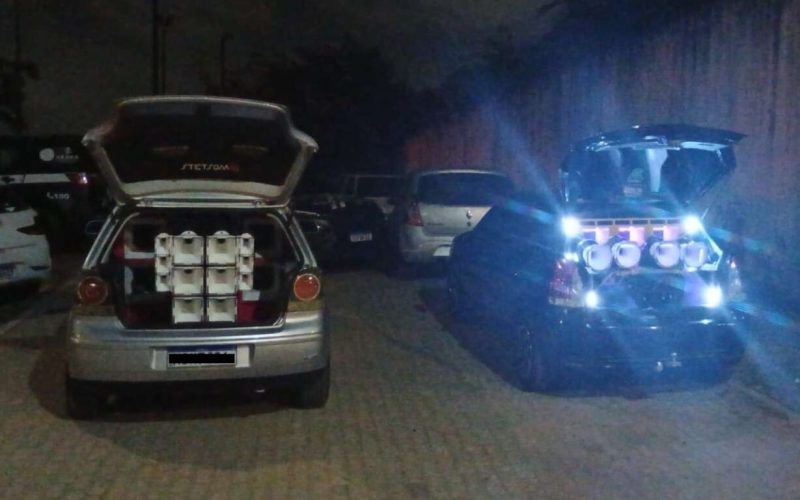 Polícia Militar apreende paredões e autua dois homens por poluição sonora em Fortaleza