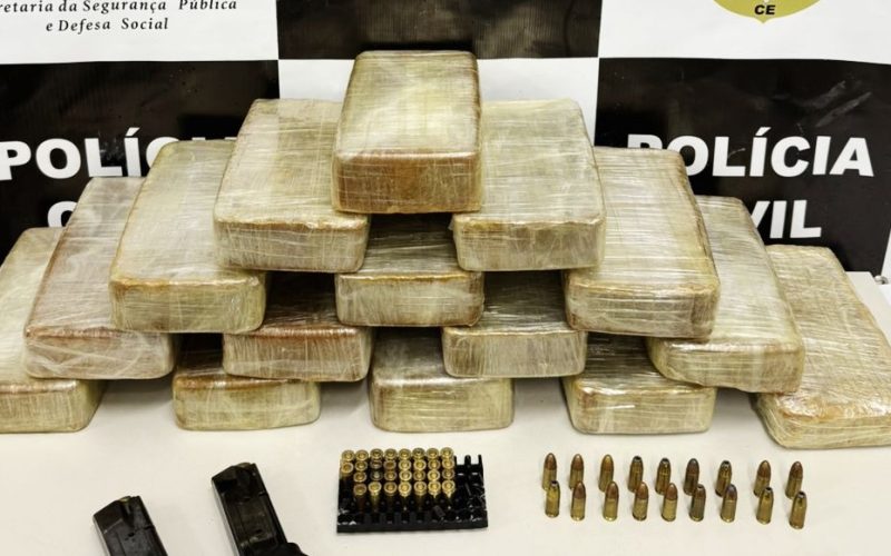 Casal é preso no Ceará por levar 15 kg de crack no carro com filha de 6 anos