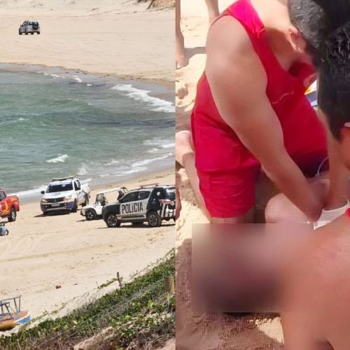 Idoso morre afogado na praia de Canoa Quebrada, no Ceará