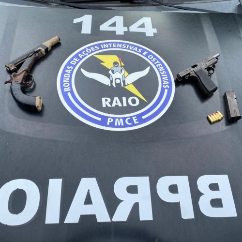 Polícia apreende pistola, munição e granada em imóvel em Ibiapina, no interior do Ceará