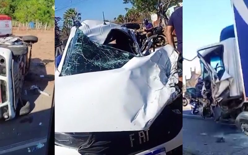 Policial militar morre após ficar 20 dias internado por acidente com 6 veículos no Ceará