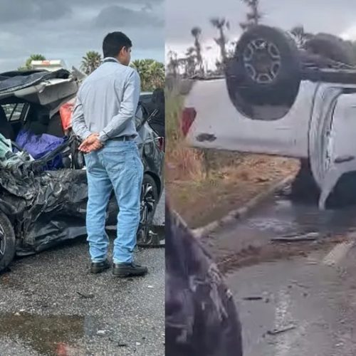 Homem morre em acidente com capotamento em rodovia em Caucaia, no Ceará