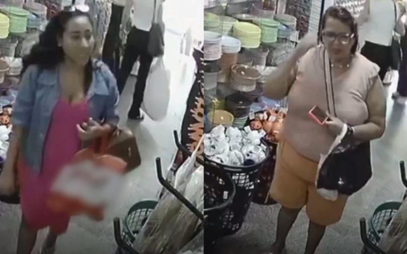 Mulheres são flagradas furtando produtos de loja na área nobre de Fortaleza; veja o vídeo