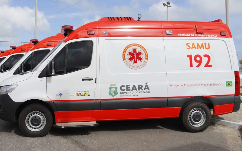 Samu Ceará recebe 11 novas ambulâncias do Ministério da Saúde nesta quarta-feira (19)