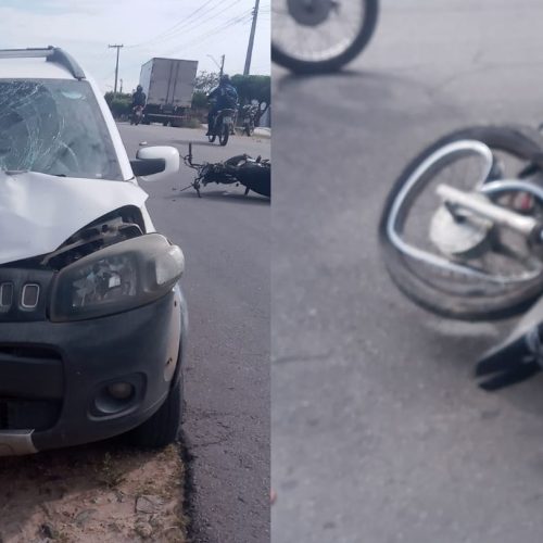 Acidente: motociclista morre ao trafegar na contramão e colidir com carro em Pacajus/CE