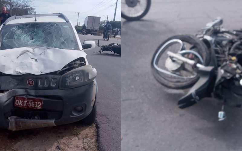 Acidente: motociclista morre ao trafegar na contramão e colidir com carro em Pacajus/CE