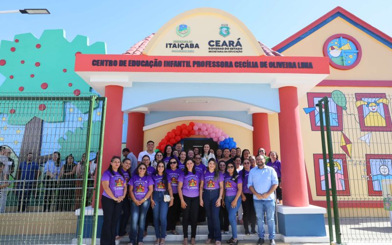 População de Itaiçaba recebe Centro de Educação Infantil e Areninha
