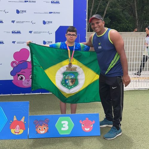 Atletas cearenses conquistam mais 8 medalhas no segundo dia de competição da Paralimpíadas Escolares