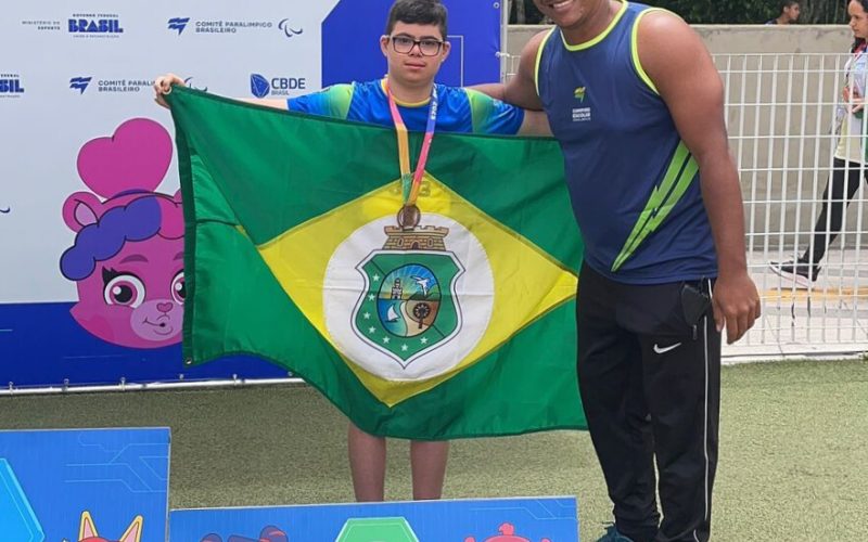 Atletas cearenses conquistam mais 8 medalhas no segundo dia de competição da Paralimpíadas Escolares
