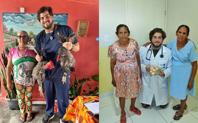 Ovos, galinha, quiabo e mais: médico do SUS viraliza ao mostrar ‘recebidos’ de pacientes