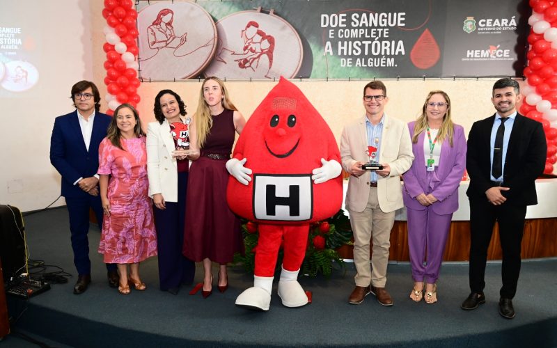 Sesporte recebe homenagem do Hemoce ao Dia Nacional do Doador de Sangue