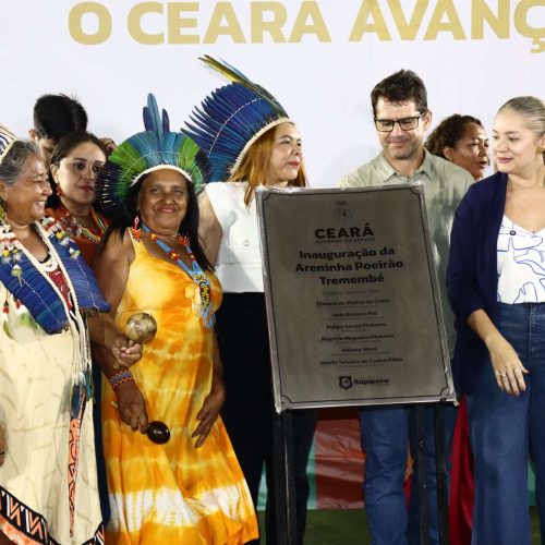 Governo do Ceará inaugura Areninha Poeirão Tremembé em Itapipoca e fortalece esporte, cultura e educação indígena