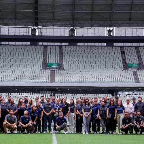 Arena Castelão recebe primeira visita da FIFA após Fortaleza ser escolhida cidade-sede da Copa do Mundo Feminina da FIFA Brasil 2027™️