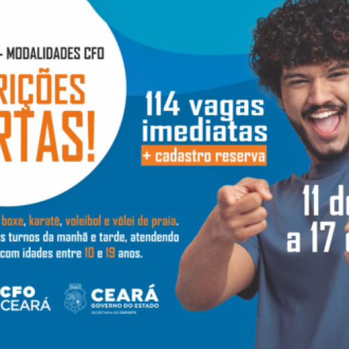 CFO abre 114 vagas para turmas de Formação Esportiva Continuada