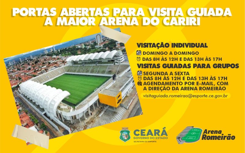 Arena Romeirão abre visitação ao público