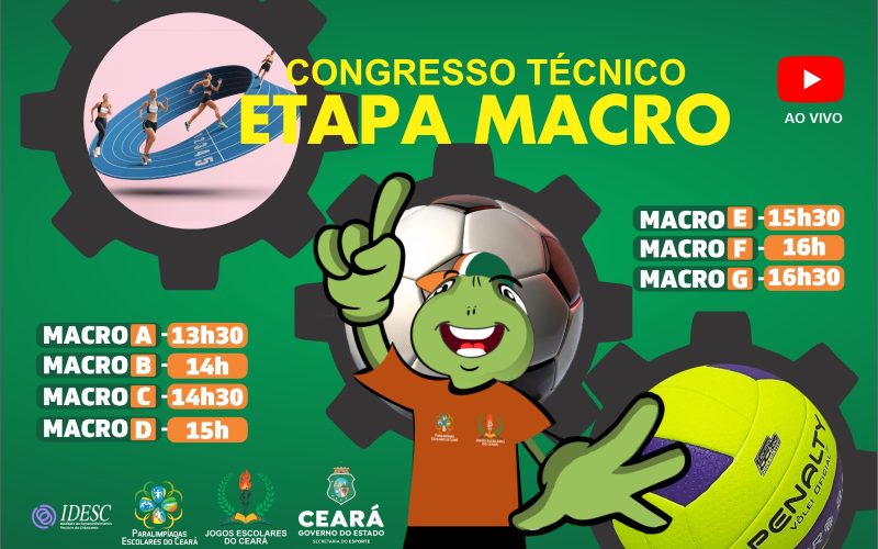 Sesporte realiza Congresso Técnico da etapa MACRO dos Jogos Escolares do Ceará