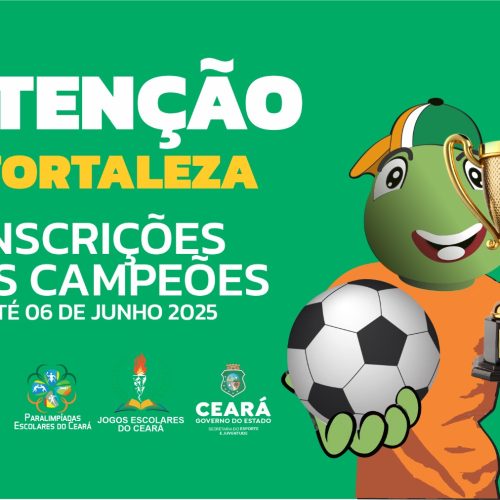 Jogos Escolares do Ceará recebe inscrições dos campeões de Fortaleza, até 6 de junho
