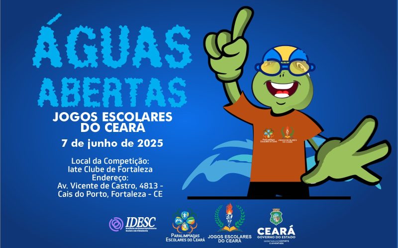 Sesporte realiza 1ª competição de Águas Abertas nos Jogos Escolares do Ceará, neste sábado (7)